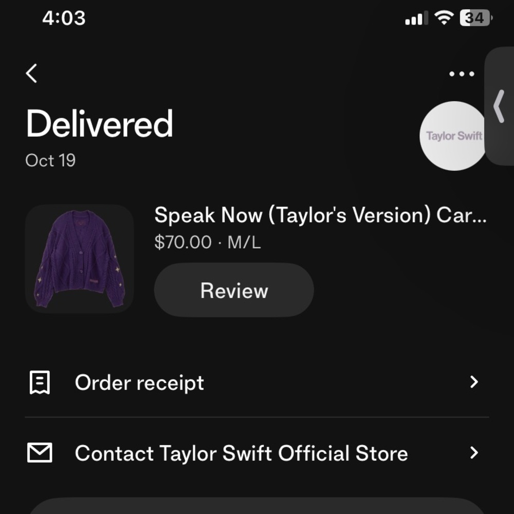 Taylor swift cardigan